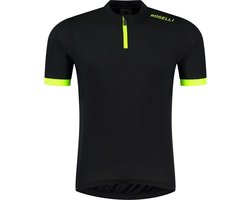 Rogelli Core Fietsshirt - Korte Mouwen - Heren - Zwart, Fluor - Maat L
