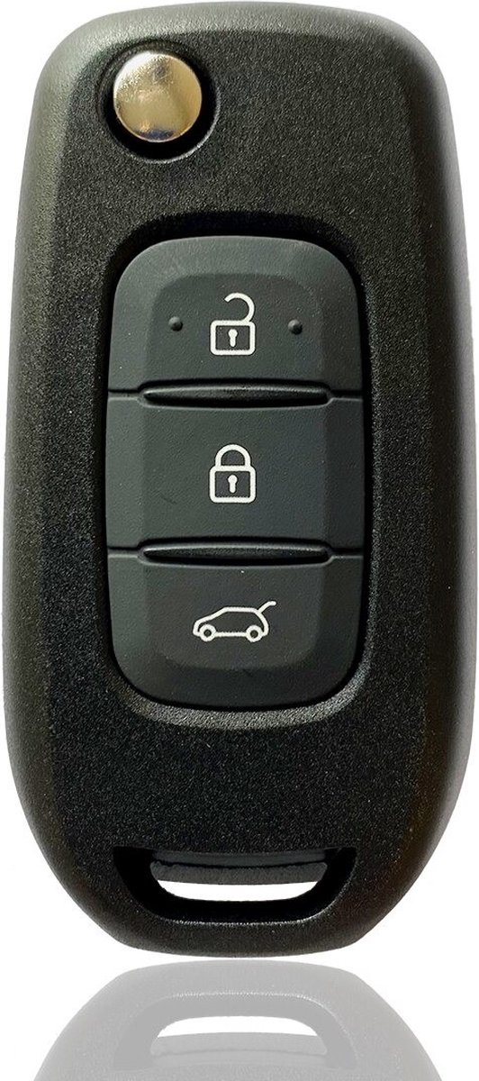 Autosleutelbehuizing - sleutelbehuizing auto - sleutel - Autosleutel / Renault 3 knops klapsleutel VAC102