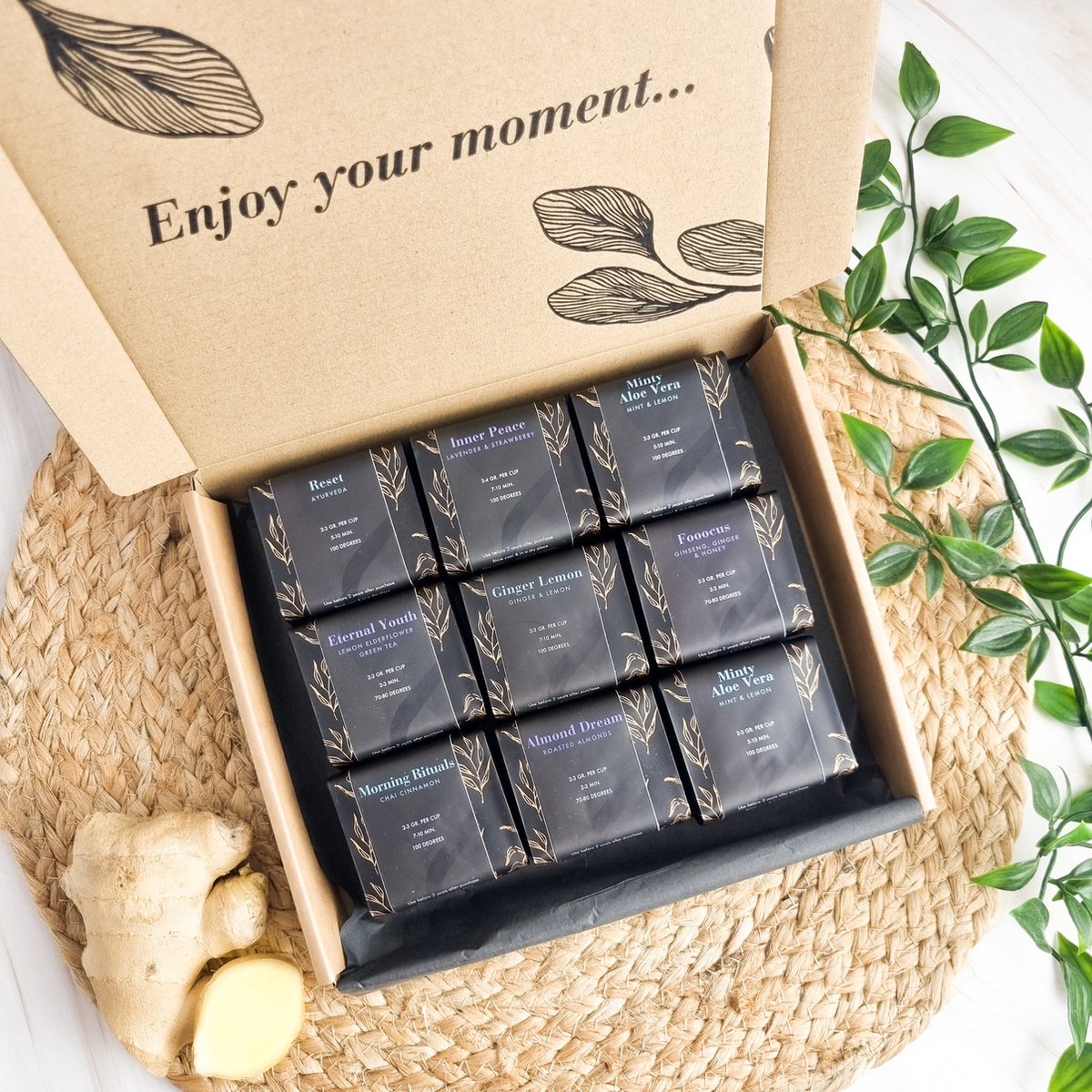 les fleurs de thé blanc en coffret cadeau (12 fleurs) - Tea zen