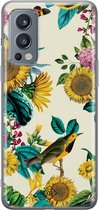 Casimoda® hoesje - Geschikt voor OnePlus Nord 2 - Zonnebloemen / Bloemen - TPU - Backcover - Geel - Bloemen