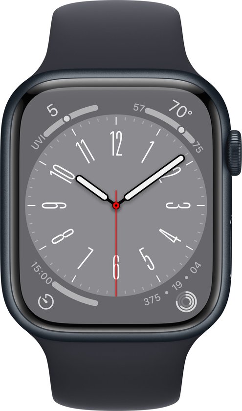 Apple Watch Series 8 - 4G- 45mm - Middernacht Aluminium