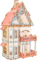 Poppenhuis Gotisch Huis- klein gekleurd 1:36