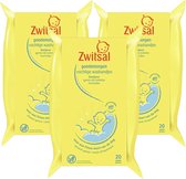 Zwitsal - Débarbouillettes pour Bébé Bonjour - 3 x 20pcs - Pack Avantage