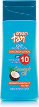 Zonnebrand Lotion Dream Tan Kokosnoot gemiddelde bescherming SPF 10 200ml | Melklotion