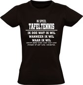 Tafeltennis grappig Dames T-shirt |  cadeau | kado  | shirt