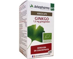 Arkopharma – Ginkgo Bio om Het Geheugen en de Concentratie te Verbeteren – 150 Capsules 75 Dagen