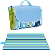 iBright Picknick kleed XXL - Picknickkleed Waterdicht - Opvouwbaar - 200x200 cm - Blauw