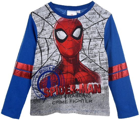 Spider-Man - Longsleeve shirt Spiderman - Marvel - jongens - maat 98