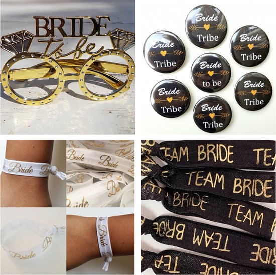Bride to Be Set - Vrijgezellenfeest Accessoire - Sluier & Sjerp voor de