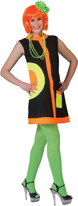 Verkleedkleding | Mod'Dress Neon | Maat 32 - 34 | Volwassenen | Vrouwen | Carnavalskleding