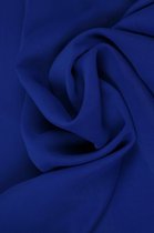 15 meter chiffon stof - Donkerblauw - 100% polyester