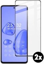 Samsung Galaxy A52 Screenprotector Glas - 2 stuks - Volledig Dekkend - Screenprotector Samsung A52 - Edge to Edge