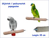 Nagel slijtstok / pedicurestok papegaaien (beton)