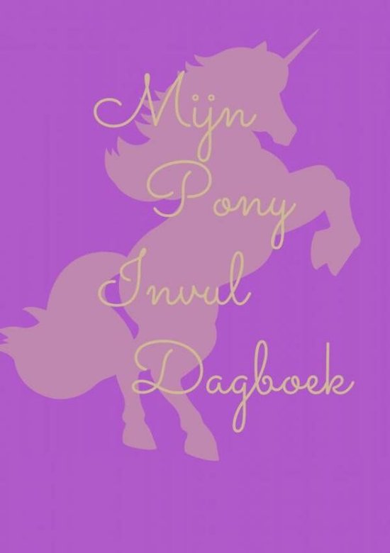 Mijn pony invul dagboek paars - cover