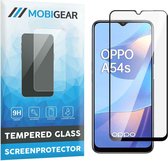 Mobigear Screenprotector geschikt voor OPPO A54s Glazen | Mobigear Premium Screenprotector - Case Friendly - Zwart