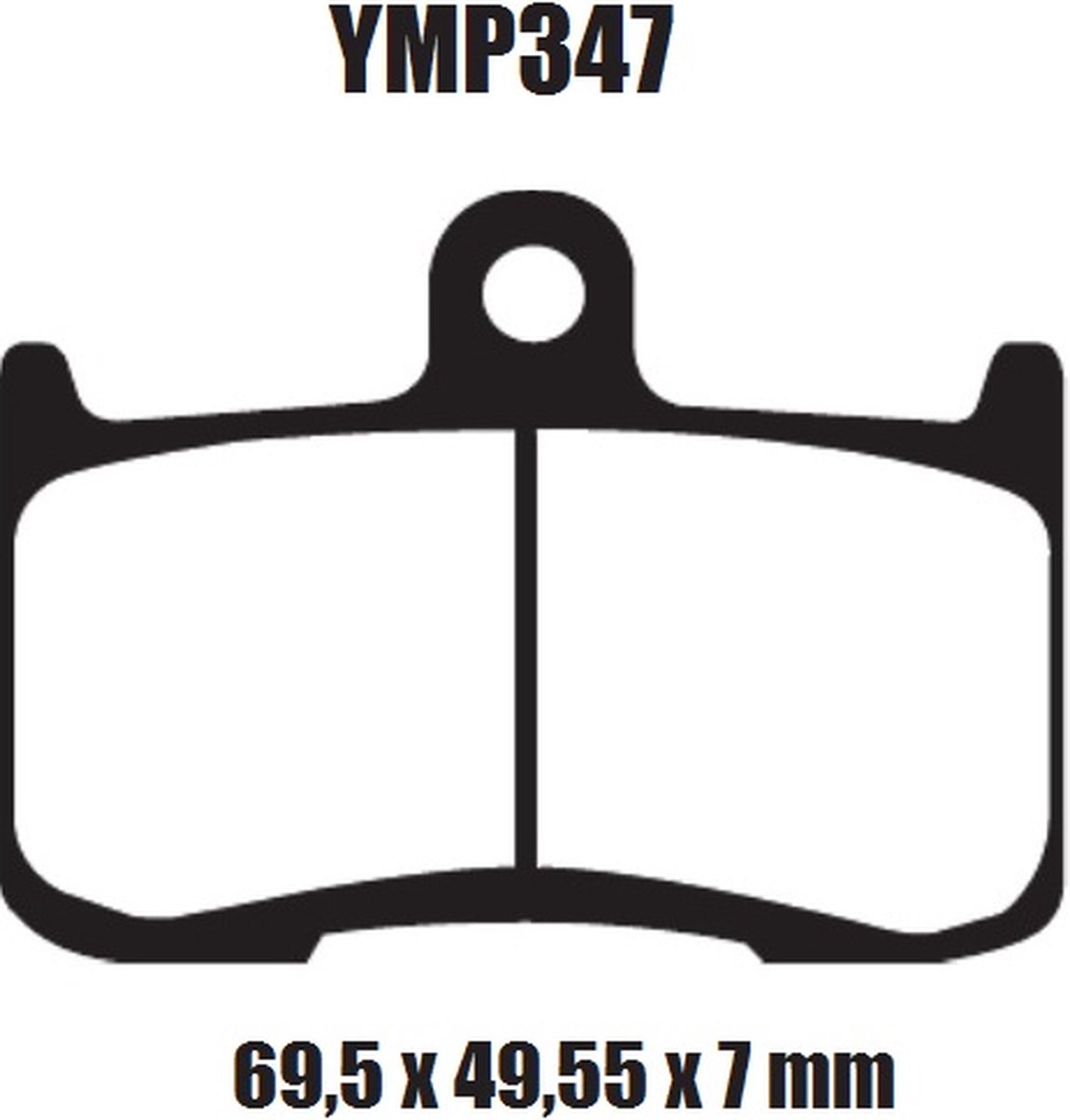 Motor remblokken voorzijde Triumph Tiger SE 2010 - 2013 YMP347 remblok rem voor