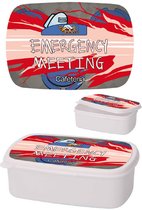 Among Us - Emergency Meeting - Broodtrommel Wit