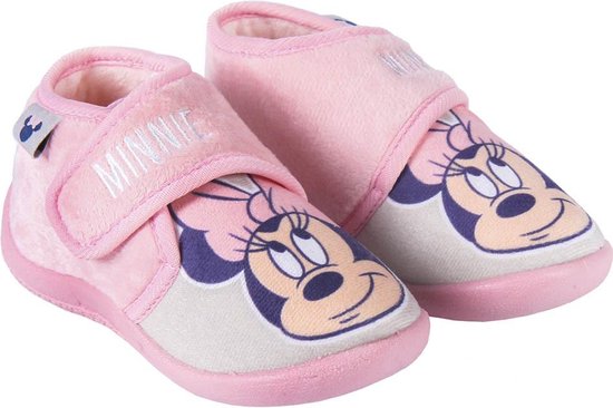 Minnie Mouse Klittenband Pantoffels - Kinderen - Roze