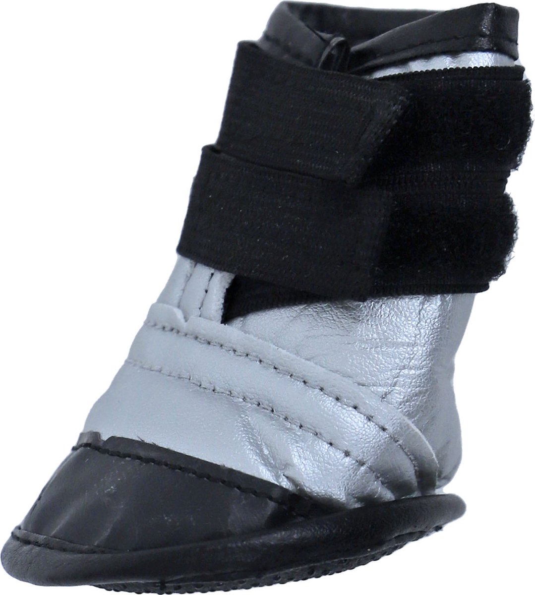 Mikki - Dog Boot - Hondenschoen - Beschermschoen - Kleur: zwart/grijs - Maat: 00. voor Chihuahua, Maltese, Pomeranian enz.