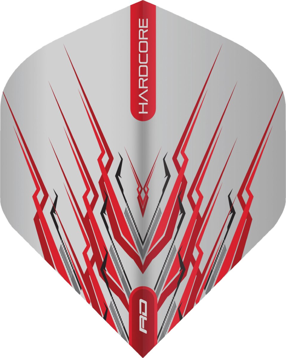 RED DRAGON - Hardcore Red Mohawk dart vluchten - 3 sets per pakket (9 dartvluchten in totaal)