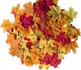 Akyol - herfst versiering - herfst - autum - versiering - herfst decoratie - herfst bladeren - jaartijd - blaadjes - 80 stuks - nepbladeren - bladeren - bladerversiering - herfst versiering