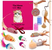 Allerion Kattenspeelgoed Gift Set – Katten Speeltjes Intelligentie – 12 Verschillende Speeltjes – In Cadeauverpakking