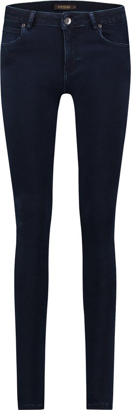 Supertrash - Spijkerbroek Dames Volwassenen - Broek - Jeans - Mid waist -  Donker Blauw... | bol.com