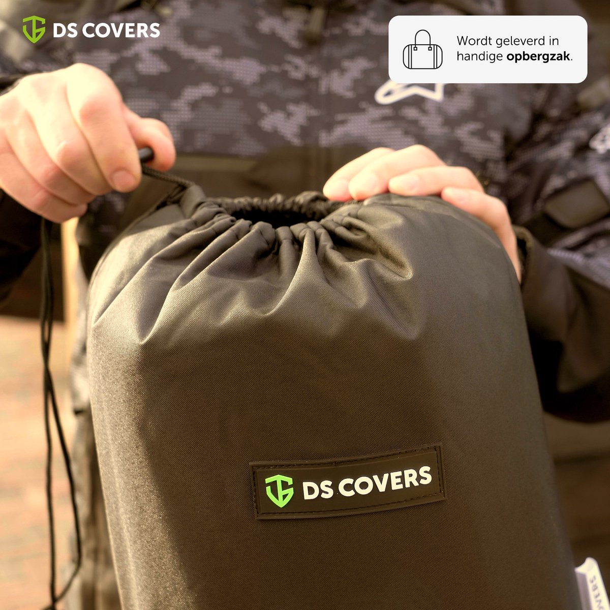 DS COVERS ALFA Topcase Motorhoes - Outdoor - Waterdicht - UV bescherming - 300D Oxford - Incl. Opbergzak - Maat L – foto 8