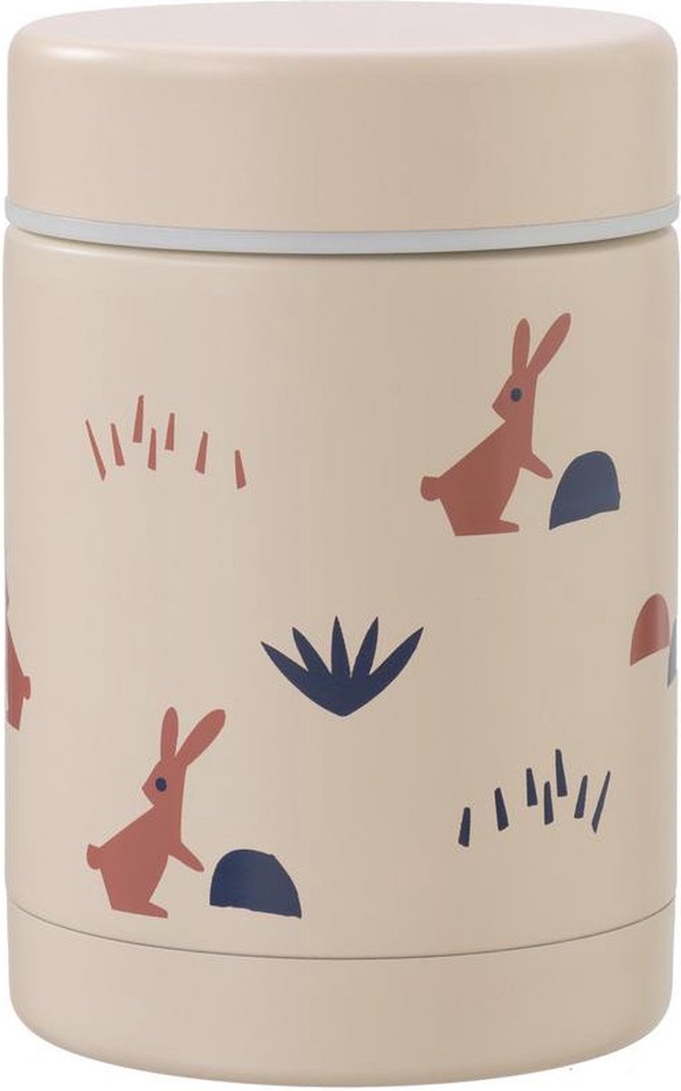 Fresk Thermo food jar 300 ml - Voedselcontainer - Thermosfles kind - Rabbit sandshell