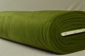 10 meter fleece stof - Mosgroen - 100% polyester