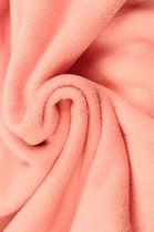 10 meter fleece stof - Zalmroze - 100% polyester