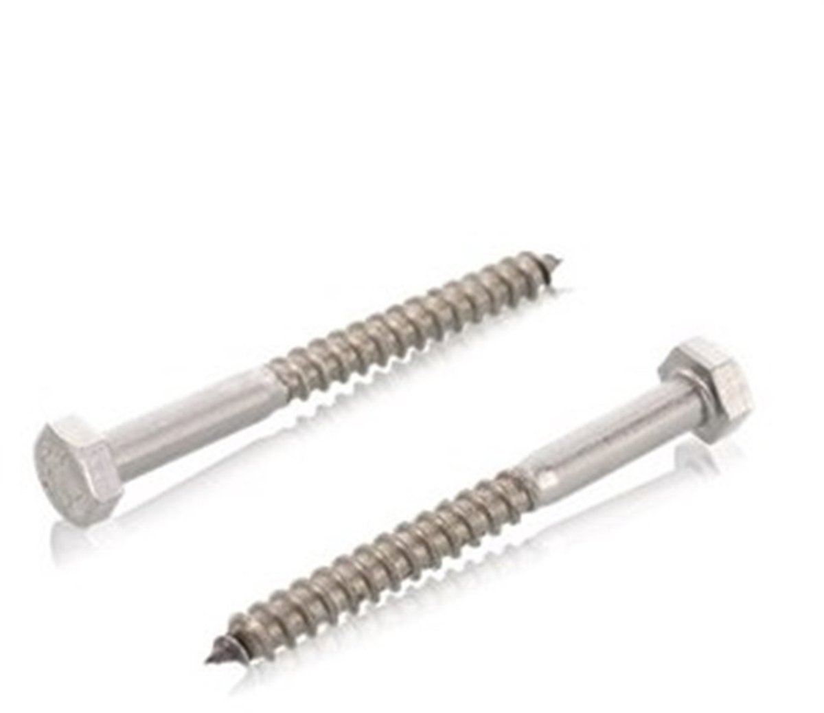 Houtdraadbout Din571 10X150Mm Rvs A2 - 50 stuks
