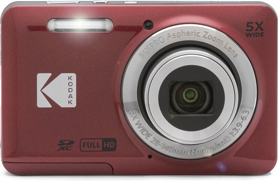 Kodak Pixpro FZ55 - Compactcamera - Rood | bol