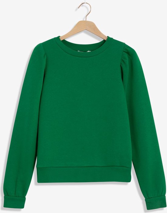 spoel haag Ontbering Sissy-Boy - Groene sweater met schouderdetail | bol.com