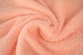 10 mètres de tissu éponge - Rose saumon - 90% coton - 10% polyester