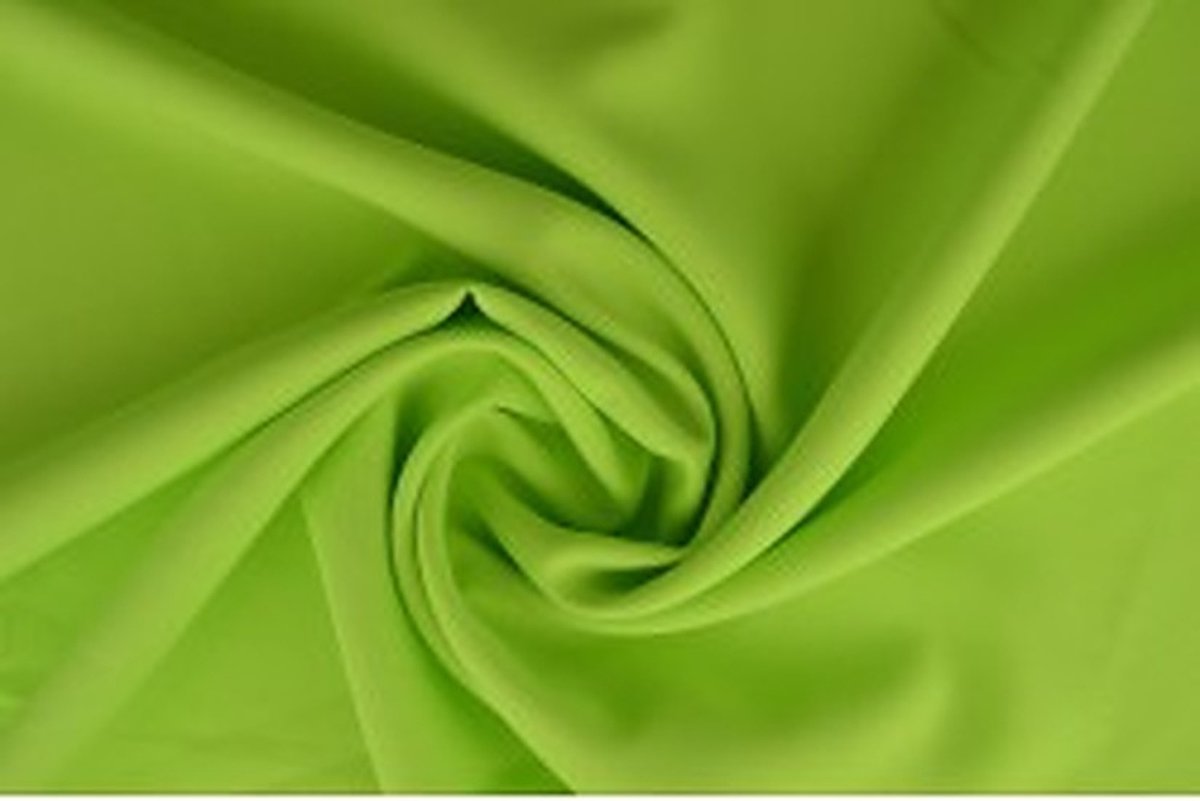 50 meter texture stof - Limoengroen - 100% polyester