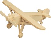 Bouwpakket 3D Puzzel Vliegtuig Spirit of Saint Louis- hout