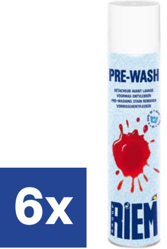Riem Voorwas Ontvlekker Spray (Voordeelverpakking) - 6 x 600 ml