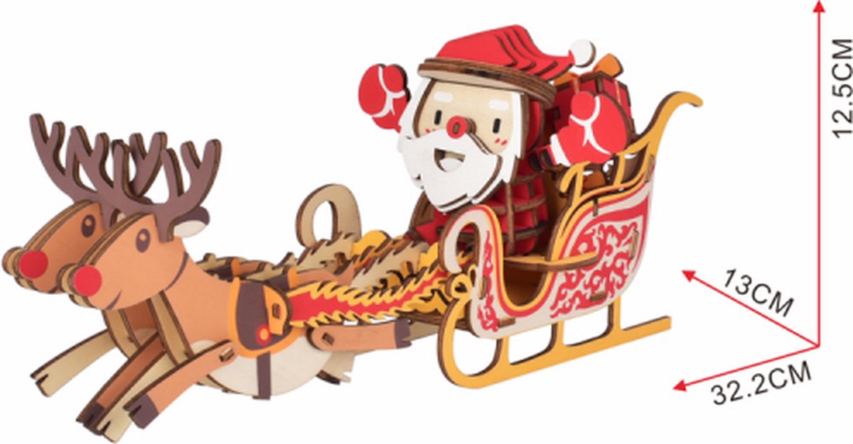 ROKR 3D Puzzel Balans Speelgoed MCD05 Santa op Slee Gravity