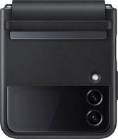 Samsung Leren Cover - Samsung Galaxy Z Flip4 - Black