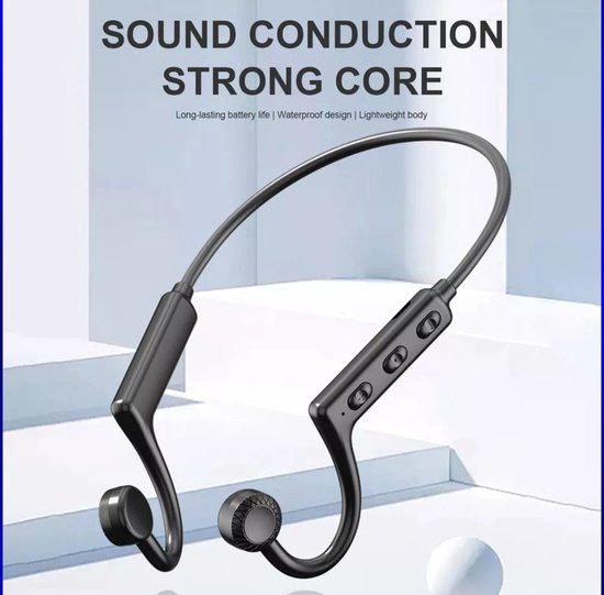 LOBKIN Bone Conduction-Koptelefoon, Open oor Bluetooth 5.3-koptelefoon