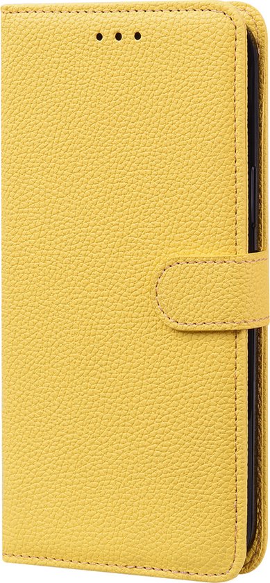 Samsung Galaxy S22 Book case avec Protection appareil photo - Similicuir - Porte-cartes - Cordon - Samsung Galaxy S22 - Jaune