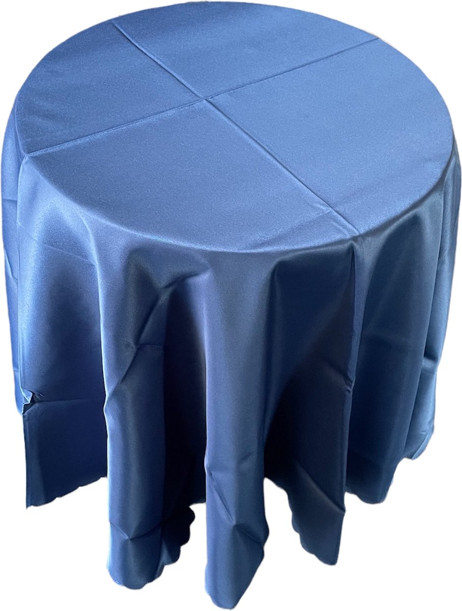 Tafelkleed - Ontbijtlaken - Donker Blauw - Rond 170 cm
