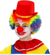 Widmann - Clown & Nar Kostuum - Grappen Uit De Rode Hoge Hoed - rood - Carnavalskleding - Verkleedkleding