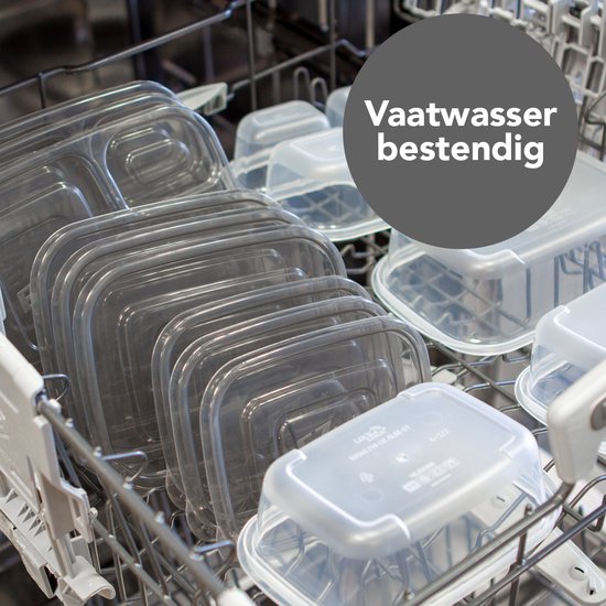 Meal prep Bakjes - Diepvriesbakjes - 890ml - 6 Stuks - BPA vrij - Vershoudbakjes set met deksel - Bewaarbakjes - Magnetron bakjes – Diepvriesdozen - Meal prep container - Vershouddoos - Stevig en Herbruikbaar - LocknLock