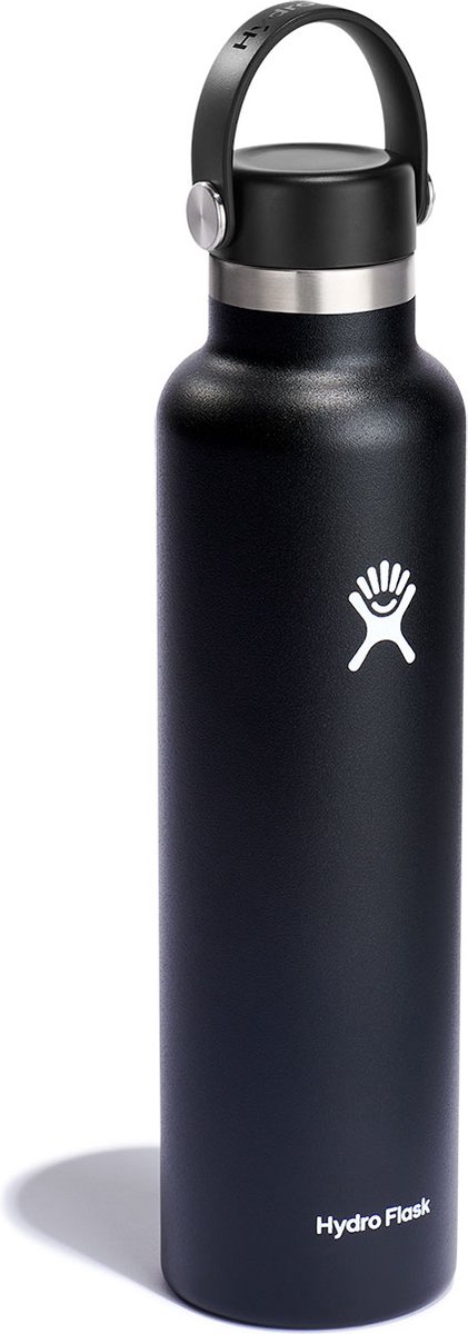 Hydro Flask Standard Mouth Flex Cap Drinkfles (709 ml) - Zwart – foto 2