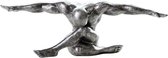 Gilde Handwerk Cliffhanger - Sculptuur Beeld - Robuust Zilver - Polyresin - 33 x 11 x 12 cm