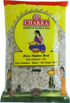 Chakra - Rode Rijstvlokken - Rice Flakes Red Medium - Glutenvrij - 3x 500 g