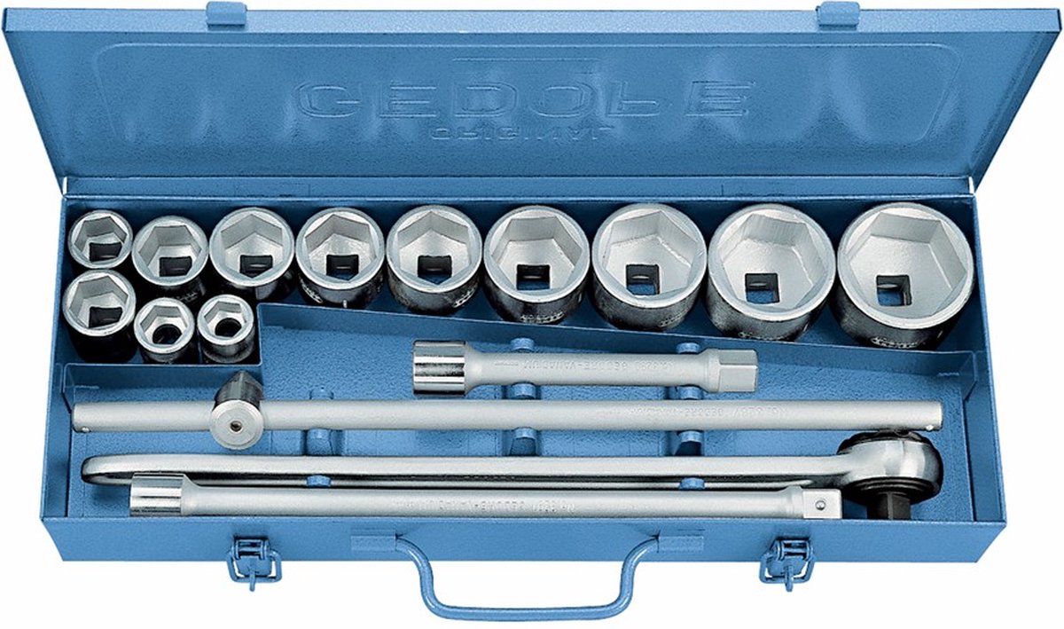 Gedore 6281150 Dopsleutelset Metrisch 3/4 (20 Mm) 16-Delig