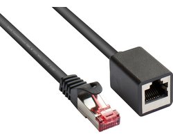 S/FTP CAT6 Gigabit netwerk verlengkabel / zwart - 10 meter